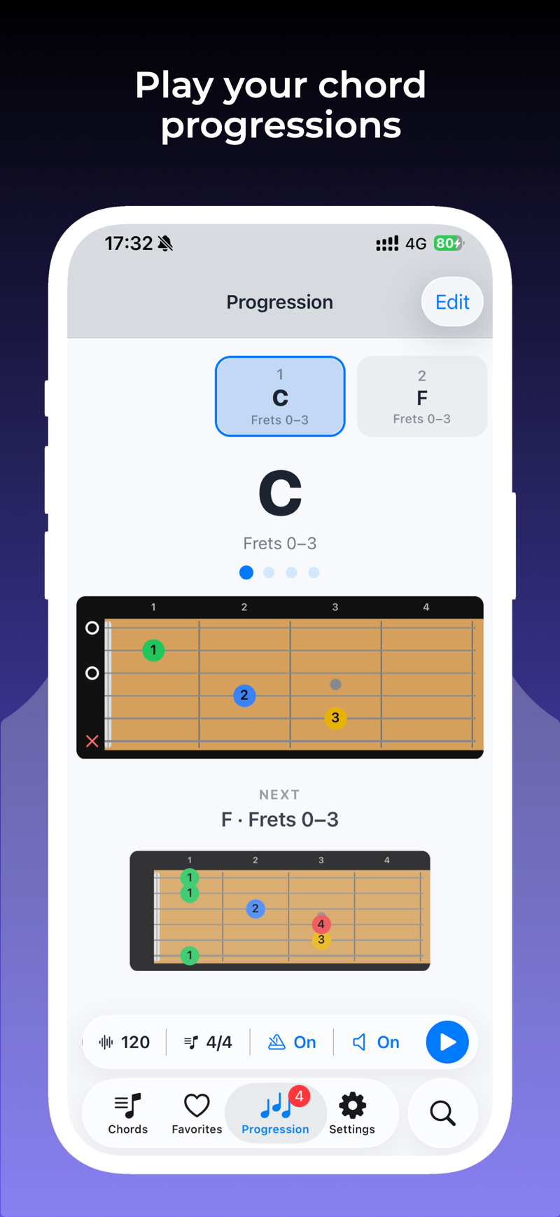 Chordy: Guitar Learning on Apple Watch — screen 3