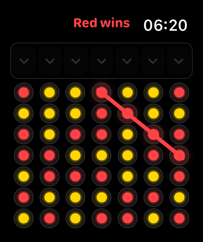 Four in a Row Wrist Game screenshot