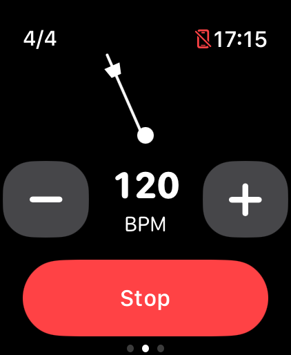 Metronome Pro for Apple Watch screenshot