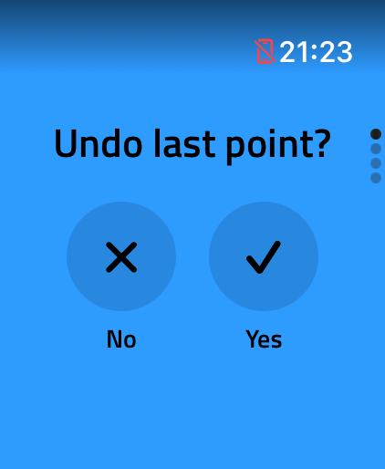 Padel Score for Watch on Apple Watch — screen 3