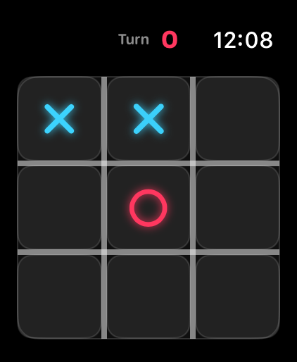 TicTacToe Game for Watch on Apple Watch — screen 2